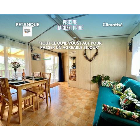 Bungalow Bleu Provence * Jacuzzi * Piscine