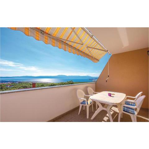 Nice apartment in Smrika with 1 Bedrooms and WiFi